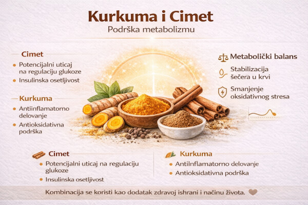 Cimet i kurkuma Kurkuma i cimet